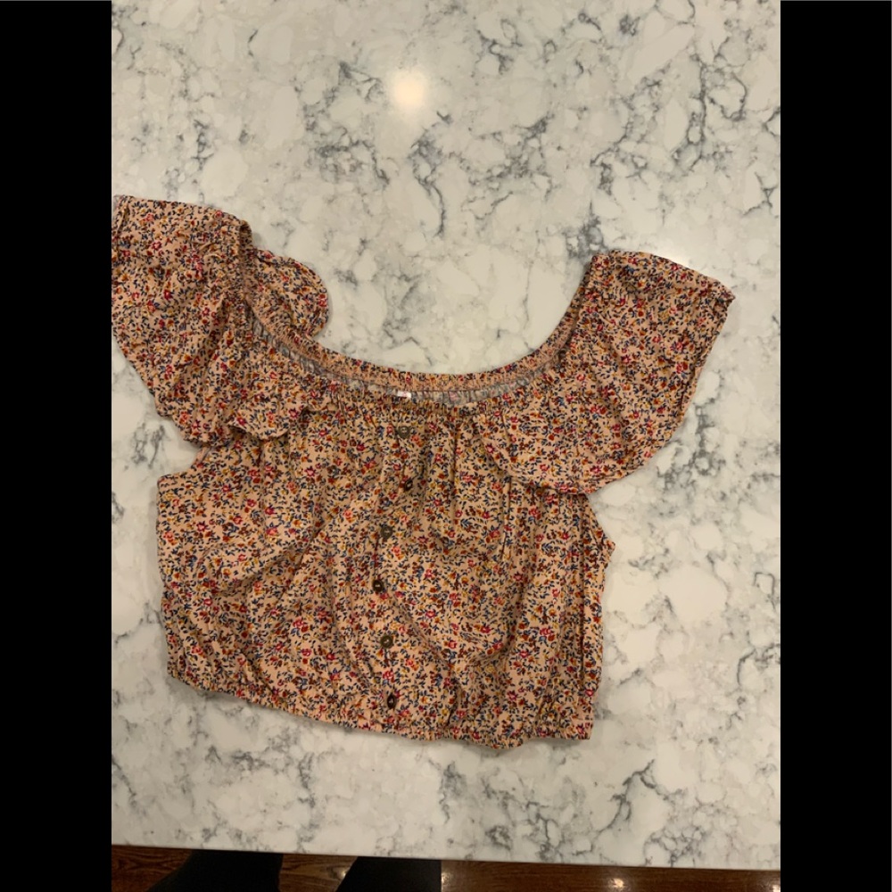 X’hilaration Floral Crop Top